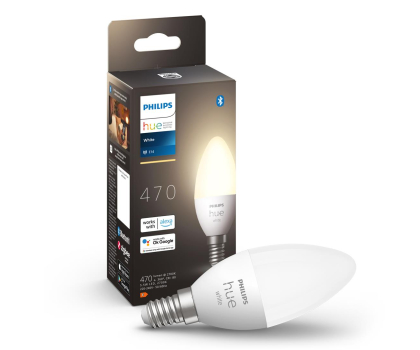 Inteligentne oświetlenie Philips Hue White Inteligenta Żarówka świeczka E14 470lm